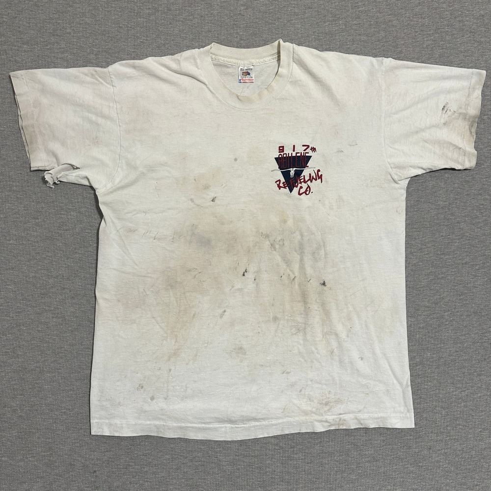 Vintage 90s‎ 917th Air Refueling Dyess AFB Thrashed Military Double Sided Tee XL